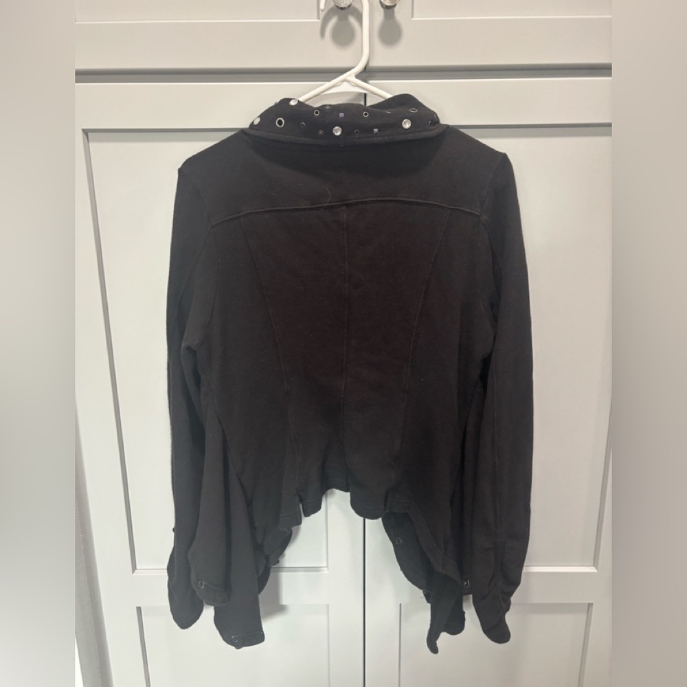 Free People We The Free Studded Hi-Lo Jacket Size L. Rare - Picture 3 of 6